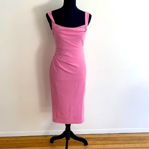 Hello Molly. Size US Small. Hot pink midi dress.